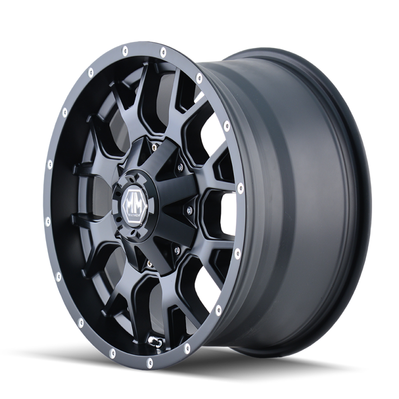 Mayhem 8015 Warrior 18x9 / 8x180 BP / -12mm Offset / 124.1mm Hub Matte Black Wheel