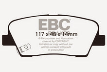 Load image into Gallery viewer, EBC 06-09 Hyundai Entourage 3.8 Ultimax2 Rear Brake Pads