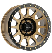 Load image into Gallery viewer, Method MR305 NV 18x9 -12mm Offset 6x5.5 108mm CB Method Bronze/Black Street Loc Wheel