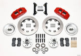 Wilwood Dynapro 6 Front Hub Kit 12.19in Red 70-78 Camaro