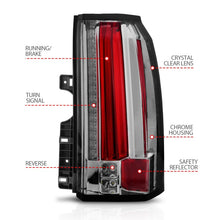 Load image into Gallery viewer, ANZO 2015-2017 GMC Yukon/Yukon XL LED Taillights Chrome