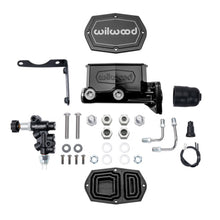 Load image into Gallery viewer, Wilwood Compact Tandem Master Cylinder w/ Combination Valve 1-1/8in Bore - Black