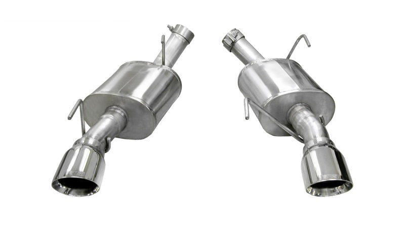 Corsa 2005-2010 Ford Mustang Shelby GT500 5.4L V8 Polished Xtreme Axle-Back Exhaust