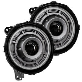 Oracle Jeep Wrangler JL Oculus Bi-LED Projector Headlights- Graphite Metallic - 5500K