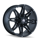 Mayhem 8090 Rampage 17x9 / 5x114.3 BP / -12mm Offset / 87mm Hub Matte Black Wheel