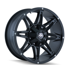 Mayhem 8090 Rampage 20x10 / 6x135 BP / -25mm Offset / 106mm Hub Matte Black Wheel