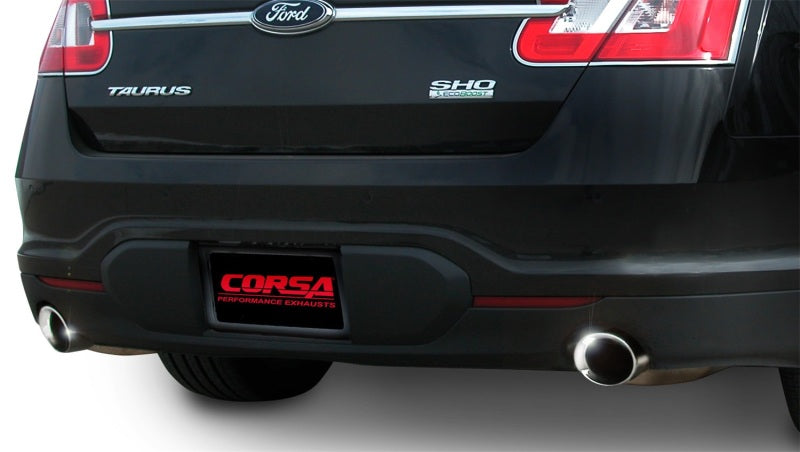 Corsa 2010-2019 Ford Taurus SHO 3.5L V6 Turbo Polished Sport Cat-Back Exhaust