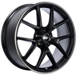 BBS CI-R 19x8.5 5x112 ET45 Satin Black Polished Rim Protector Wheel -82mm PFS/Clip Required