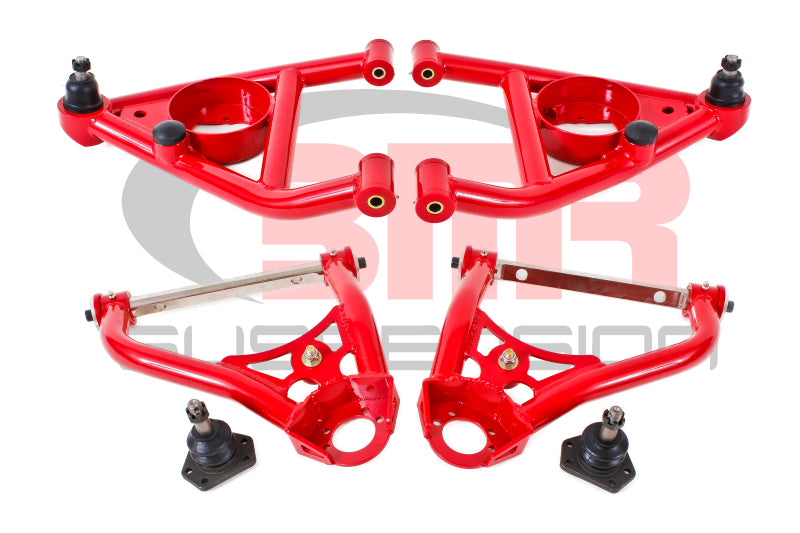 BMR 67-69 1st Gen F-Body Upper And Lower A-Arm Kit - Red