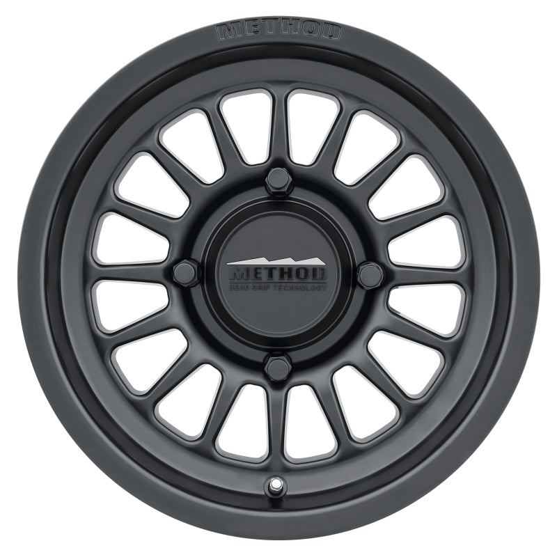 Method MR411 Bead Grip 14x7 / 4+3/13mm Offset / 4x136 / 106.25mm CB Matte Black Wheel