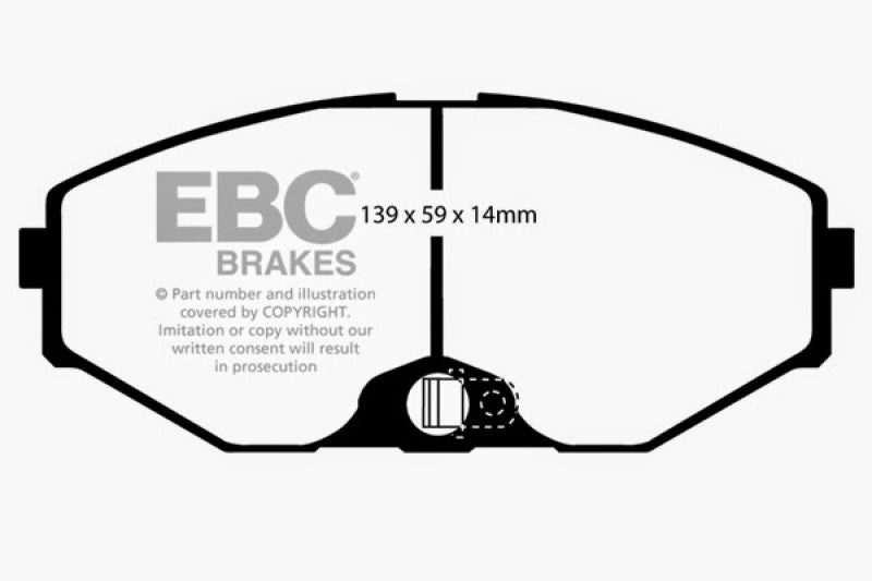 EBC 93-97 Infiniti J30 3.0 Redstuff Front Brake Pads