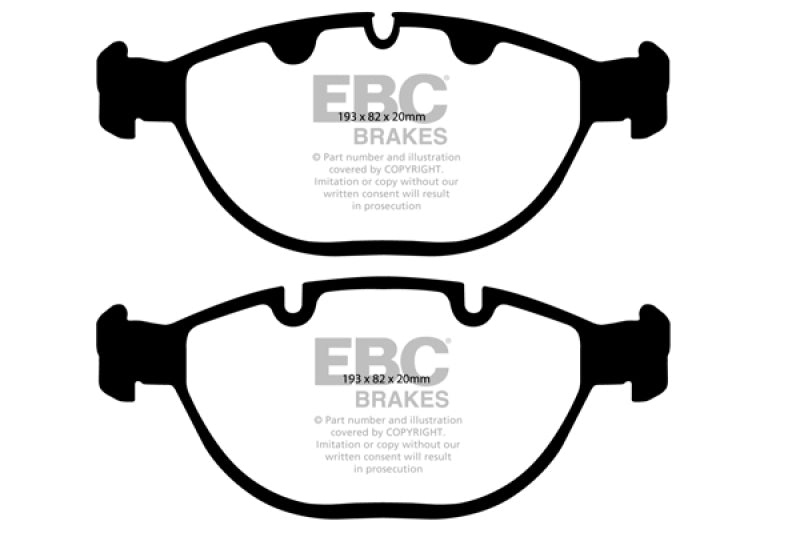 EBC 02-04 BMW X5 4.6 Yellowstuff Front Brake Pads