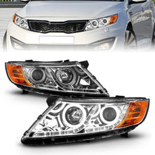 Load image into Gallery viewer, ANZO 2011-2013 Kia Optima Projector Headlights w/ Halo Chrome (CCFL)