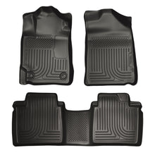 Load image into Gallery viewer, Husky Liners 07-11 Toyota Camry (All) WeatherBeater Combo Black Floor Liners (One Piece for 2nd Row)