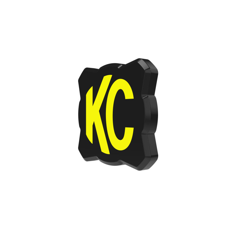 KC HiLiTES FLEX ERA 1 Single Light Cover ONLY (Black/Yellow KC Logo)