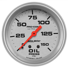 Load image into Gallery viewer, Autometer Ultra-Lite 2 5/8in Mechanical 150 PSI Oil Pressure Gauge