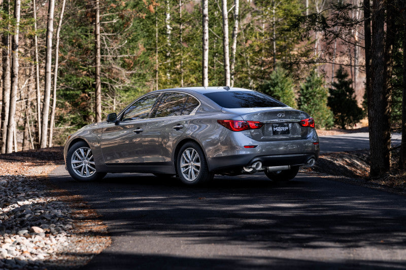 MBRP 16-22 Infiniti Q50 3.0L RWD/AWD 3in Cat-Back Dual Split Rear Street Version T304