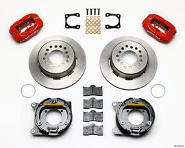 Wilwood Forged Dynalite P/S Park Brake Kit Red Chevy 12 Bolt-Spec 3.15in Bearing Staggered mt