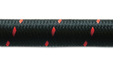 Load image into Gallery viewer, Vibrant -4 AN Two-Tone Black/Red Nylon Braided Flex Hose (10 foot roll)