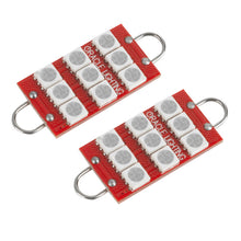 Load image into Gallery viewer, Oracle 44MM 6 LED 3 Chip - Loop Festoon Bulbs (Pair) - Red SEE WARRANTY