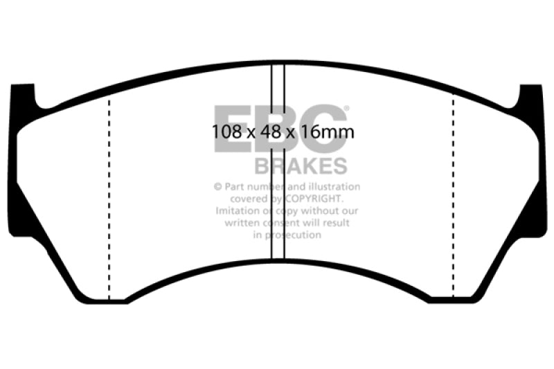 EBC 95-97 Nissan Sentra 1.6 Greenstuff Front Brake Pads