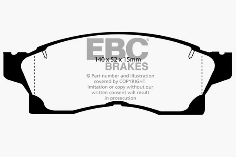 EBC 91-92 Toyota MR2 2.0 Turbo Greenstuff Front Brake Pads