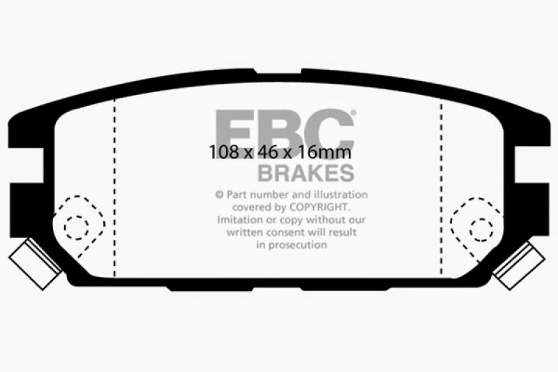 EBC 91-93 Dodge Stealth 3.0 4WD Greenstuff Rear Brake Pads