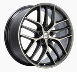 BBS CC-R 20x8.5 5x114.3 ET40 Satin Graphite Diamond Cut Polished Rim Protector Wheel -82mm PFS Req.