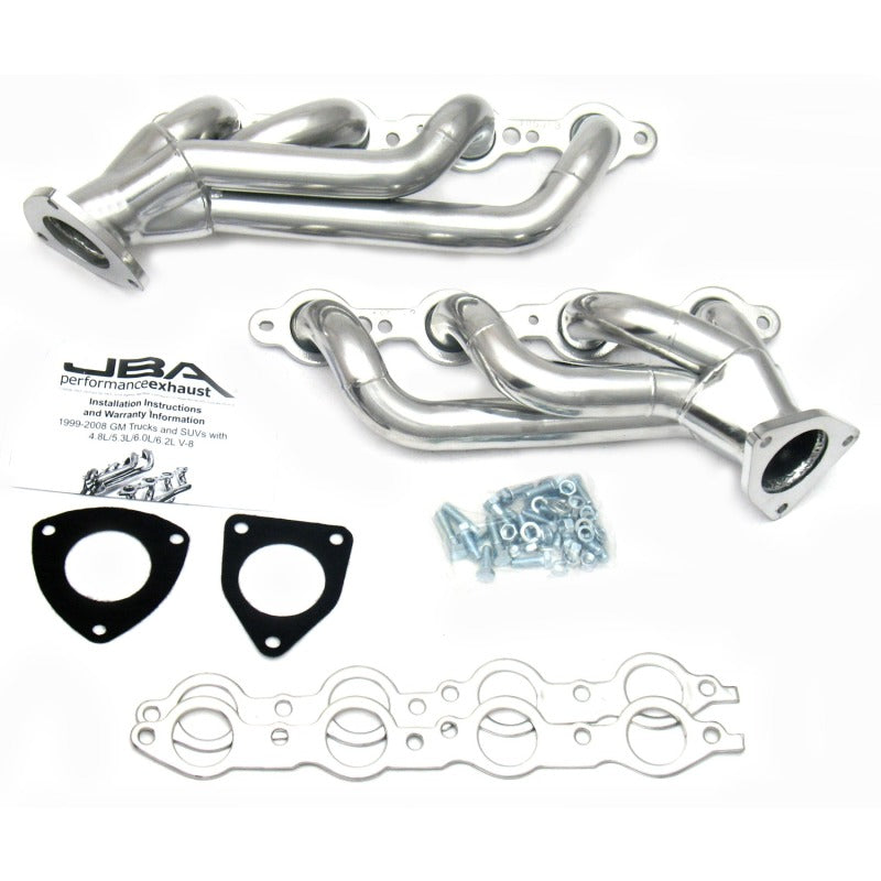 JBA 03-06 GM Truck 6.0L LS w/o EGR 1-5/8in Primary Silver Ctd Cat4Ward Header