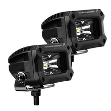 Load image into Gallery viewer, Go Rhino Xplor Bright Series Rectangle LED Spot Light Kit (Surface/Thread Stud Mnt) 3x2 - Blk (Pair)