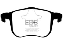 Load image into Gallery viewer, EBC 06-11 Saab 9-3 2.0 Turbo (Aero) Greenstuff Front Brake Pads