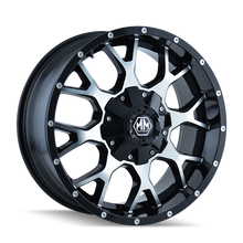 Load image into Gallery viewer, Mayhem 8015 Warrior 20x10 / 6x135 BP / -25mm Offset / 106mm Hub Black/Machined Face Wheel