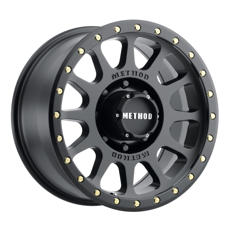 Method MR305 NV 20x9 +18mm Offset 8x6.5 130.81mm CB Matte Black Wheel