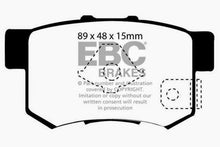 Load image into Gallery viewer, EBC 10-12 Acura RDX 2.3 Turbo Greenstuff Rear Brake Pads