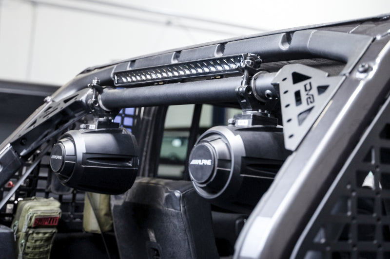 DV8 Offroad 18-23 Jeep Wrangler JL 4-Door Speaker/Light Bar Mount