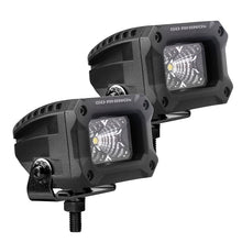 Load image into Gallery viewer, Go Rhino Xplor Bright Series Rectangle LED Flood Light Kit (Surface/Thread Std Mnt) 3x2 - Blk (Pair)