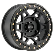 Load image into Gallery viewer, Method MR405 UTV Beadlock 15x7 / 4+3/13mm Offset / 4x136 / 106mm CB Matte Black Wheel