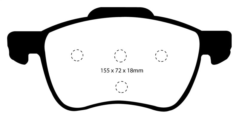 EBC 01-05 Volvo S60 2.3 Turbo T5 Redstuff Front Brake Pads