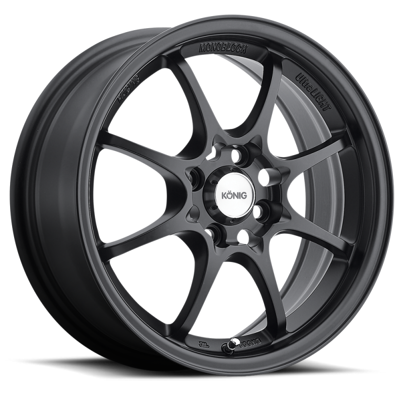 Konig Helium 15x6.5 4x100 ET40 Flat Black