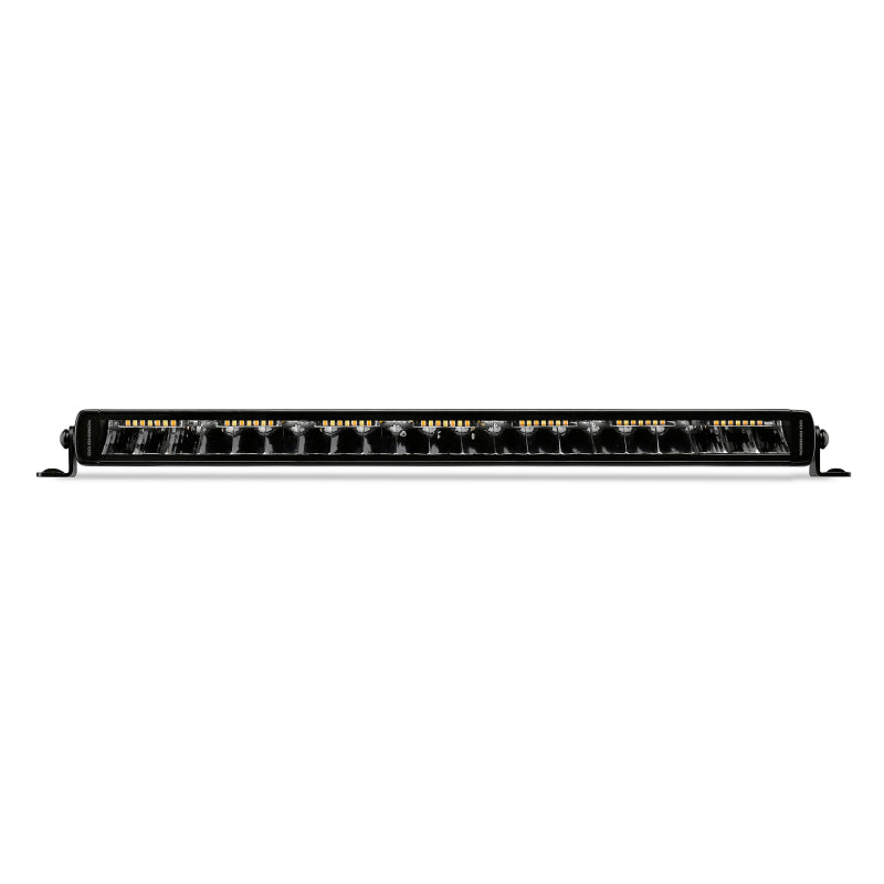 Go Rhino Xplor Blackout Combo Series Sgl Row LED Light Bar w/Amber (Side/Track Mount) 20.5in. - Blk