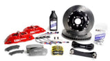 EBC Racing 12-20 Fiat 500 Abarth 1.4L Turbo Red Apollo-4 Calipers 330mm Rotors Front Big Brake Kit