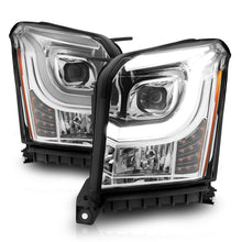 Load image into Gallery viewer, ANZO 2015-2017 GMC Yukon XL Projector Headlights W Lightbar - Chrome/Amber