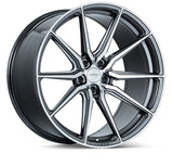 Vossen HF-3 22x10.5 / 5x112 / ET42 / Deep Face / 66.5 - Gloss Graphite Polished Wheel