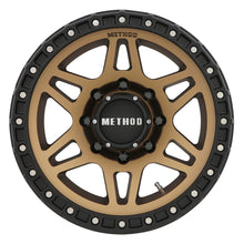 Load image into Gallery viewer, Method MR312 18x9 +18mm Offset 8x6.5 130.81mm CB Method Bronze/Black Street Loc Wheel