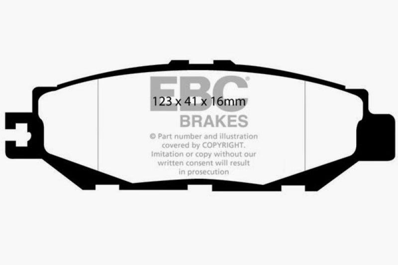 EBC 93-94 Lexus LS400 4.0 Redstuff Rear Brake Pads