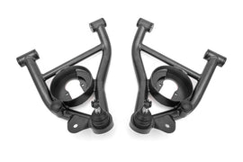 BMR 82-92 F-Body A-arms Lower DOM, Non-adj Delrin Bushings Spring Pocket - Black Hammertone