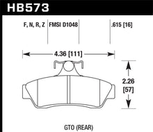 Load image into Gallery viewer, Hawk 04-06 Pontiac GTO HPS 5.0 Rear Brake Pads