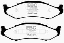 Load image into Gallery viewer, EBC 97-99 Jeep Cherokee 2.5 82mm High Rotors Greenstuff Front Brake Pads