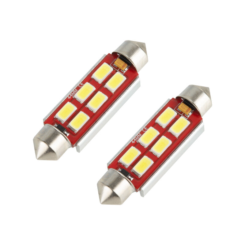 Oracle 44MM 6 LED 3-Chip Festoon Bulbs (Pair) - Cool White SEE WARRANTY