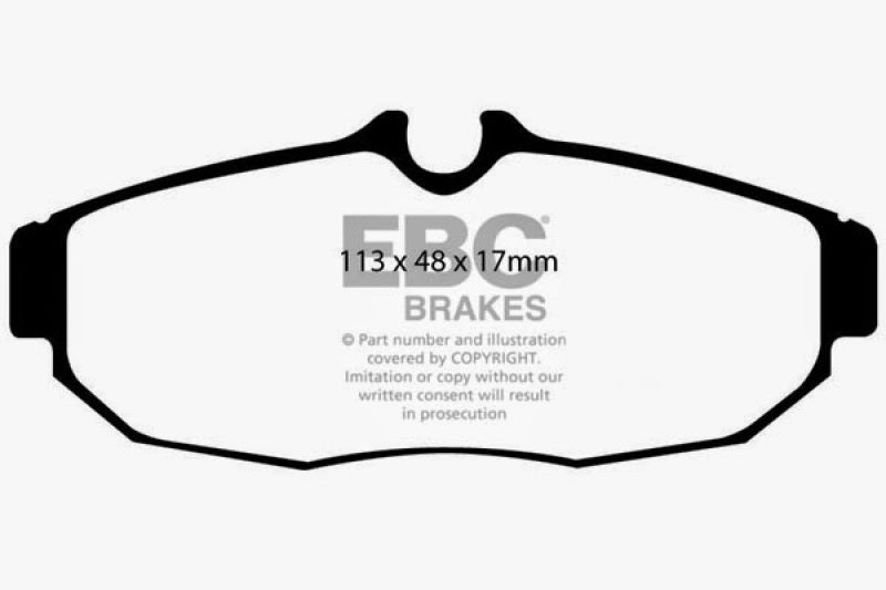 EBC 05-10 Ford Mustang 4.0 Redstuff Rear Brake Pads